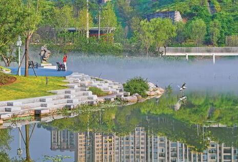 江津再现“浒溪烟雨”古景是区级综合性公园