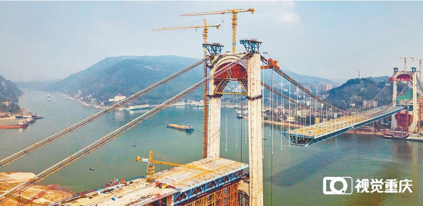 重点工程,重庆快速路"六纵线"重要组成部分,郭家沱长江大桥全长1403