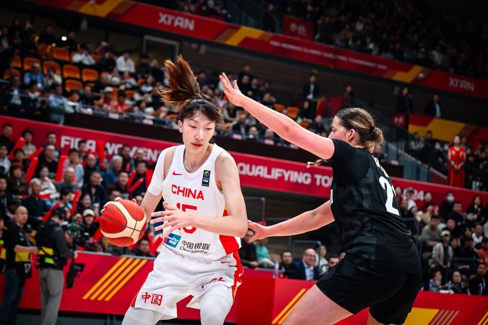 大勝新西蘭隊！中國女籃迎奧運會資格賽開門紅5