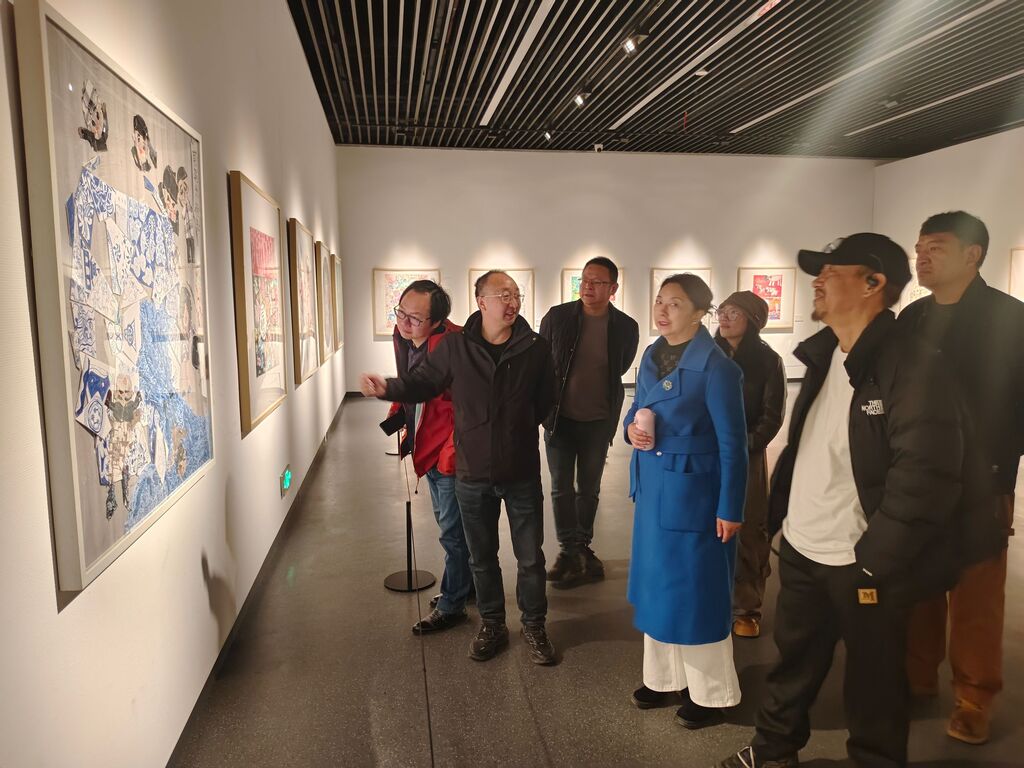 巡展现场。 合川美术馆供图2