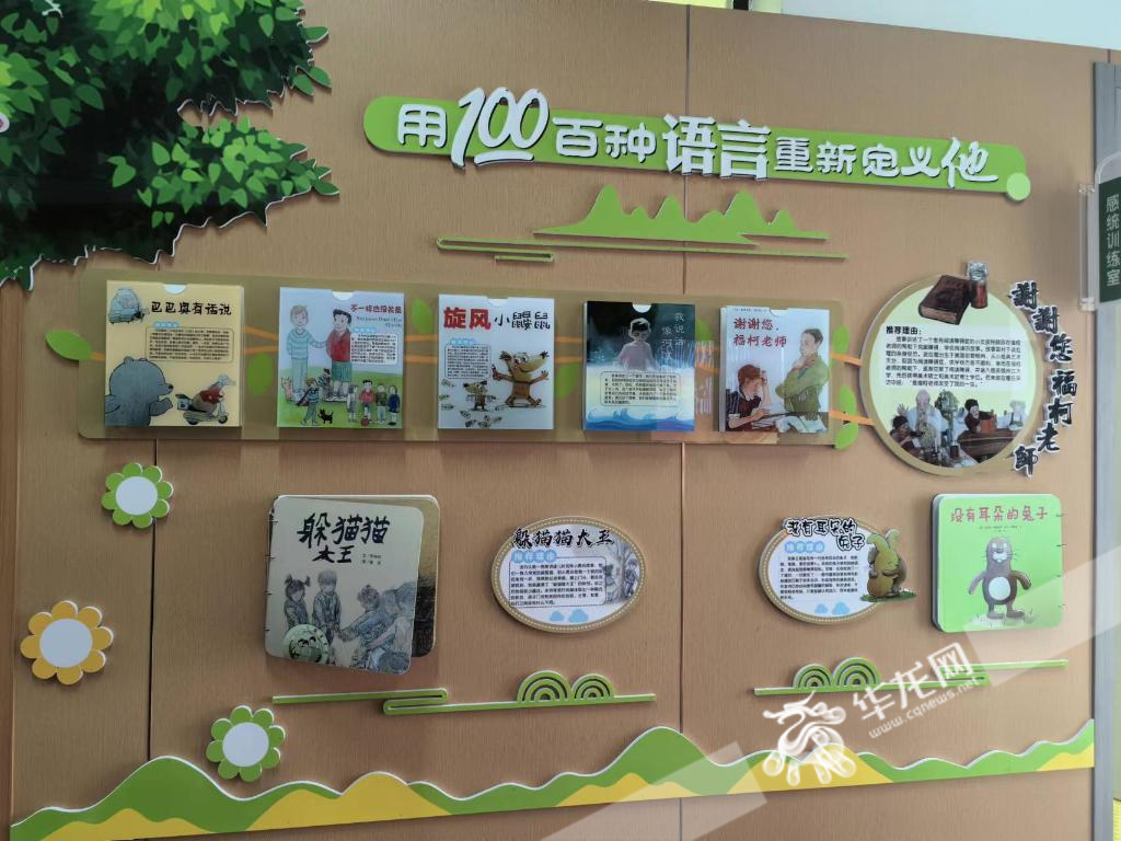 重庆市永川区特殊教育学校的绘本墙。受访单位供图