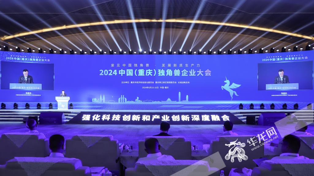 2024中国（重庆）独角兽企业大会现场。 华龙网 杨琦 摄