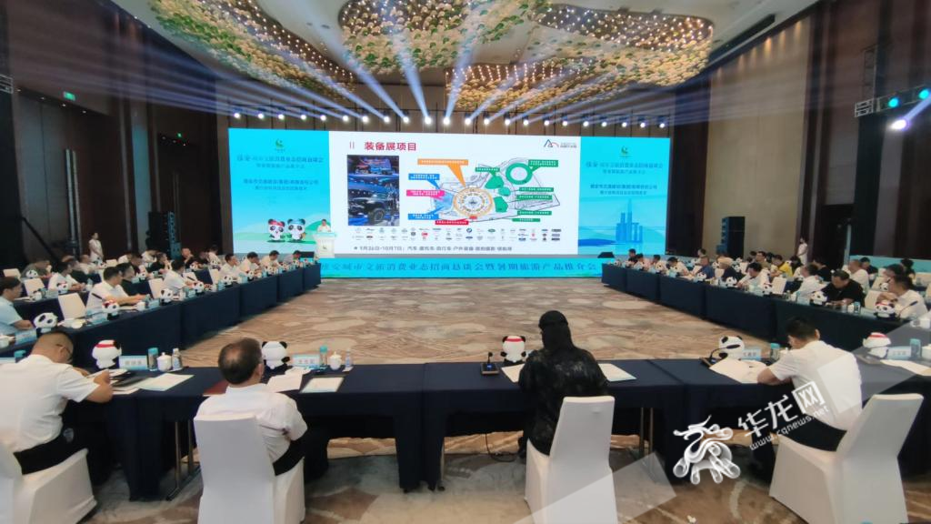 雅安企业现场推介。华龙网记者 梁浩楠 摄