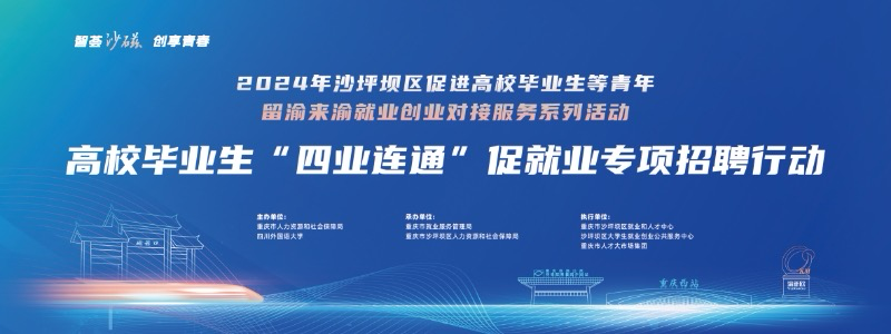 2024年沙坪坝区促进高校毕业生等青年留渝来渝就业创业系列活动——走进四川外国语大学专场招聘会。主办方 供图