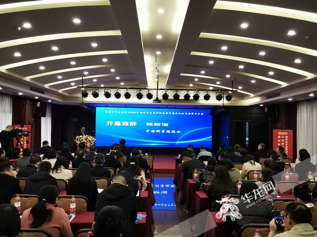 重庆市中医药学会2024中药创新发展研讨会暨中药专业委员会学术年会召开。第1眼TV-华龙网记者 伊永军 摄