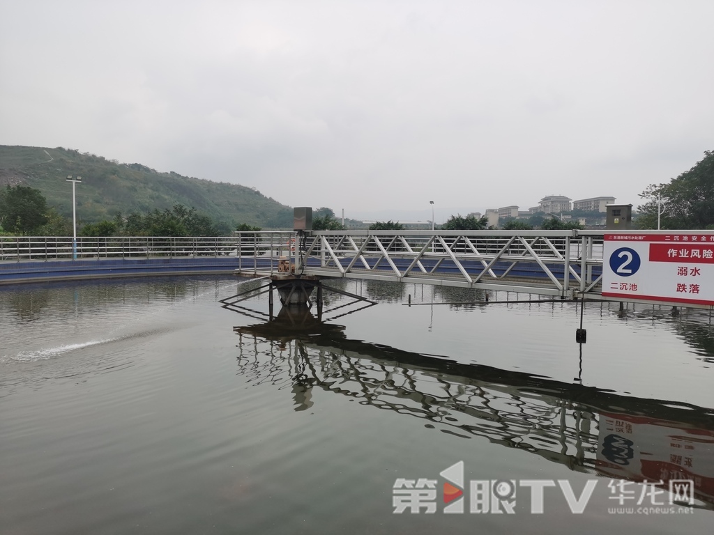 在南岸區東港污水處理廠，處理后的農村生活污水將達標排放。第1眼TV-華龍網 陳雨 攝