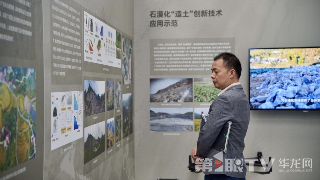 与会嘉宾现场观展。 第1眼TV-华龙网记者 刘钊 摄