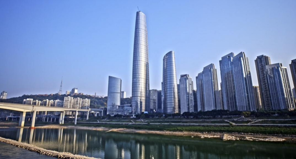 陆海国际中心实景图 重庆万科供图