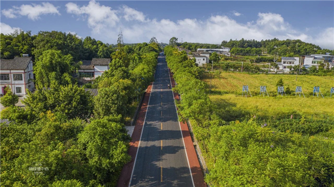 詹吉路黃瓜山段。永川區(qū)融媒體中心供圖