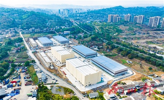 主體已完工的南川昌達智慧物流園。記者 陳姍 攝