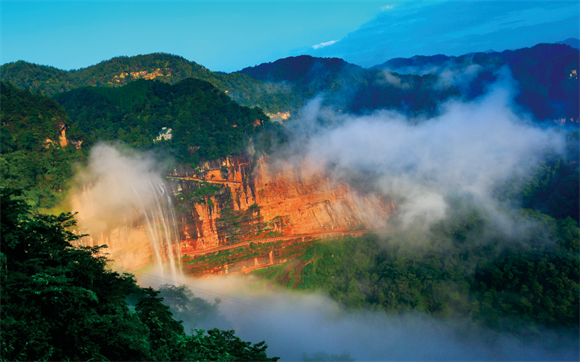 國家5A級旅游景區(qū)四面山景區(qū)。江津區(qū)委宣傳部供圖 華龍網(wǎng)發(fā)