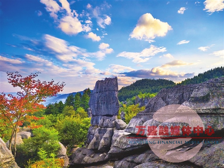 万盛石林景区秋景。 特约记者 曹永龙 摄