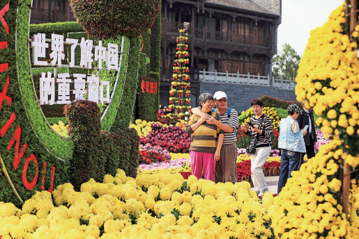 Various chrysanthemums at their peak bloom (Photographed by Ou Yunxiao from Yubei Converged Media Center)