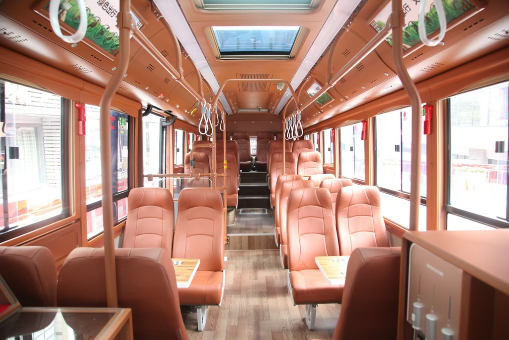 Bus interior (Photo provided by Chongqing Western Public Transportation Co., Ltd