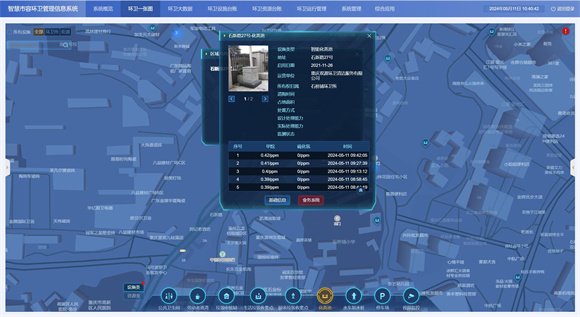 智慧市容環(huán)衛管理信息系統。重慶市九龍坡區城市管理數字化中心供圖