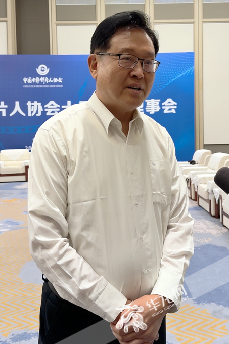 中国电影制片人协会理事长焦宏奋。华龙网 张颖绿荞 摄