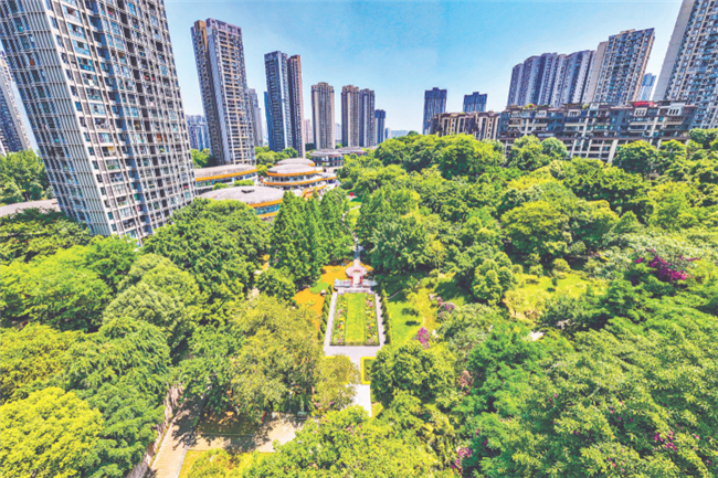 Love Park is full of greenery. (Photographed by Liu Yingcheng from Dadukou News)