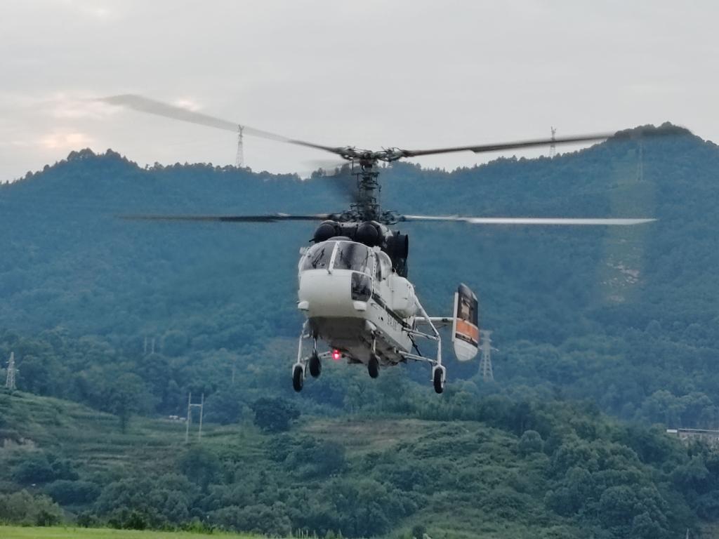 KA-32A11BC型直升机。江津区应急管理局供图 华龙网发