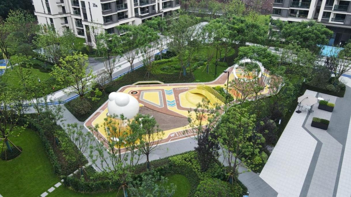 江津鲁能领秀城二街区云朵乐园实景（拍摄于2024年6月）中国绿发供图 华龙网发