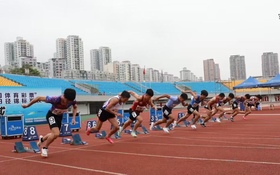 2024年重庆市青少年田径锦标赛决赛在长寿区举行。长寿区融媒体中心供图 华龙网发