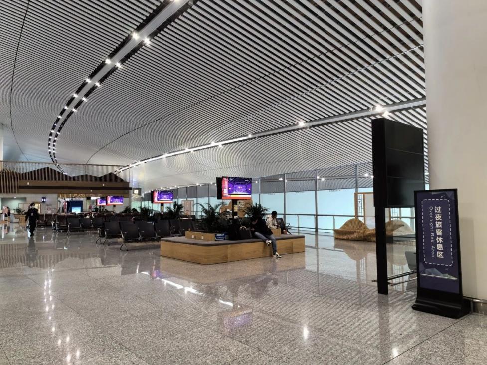 T3A航站楼休息区。 重庆江北机场供图 华龙网发