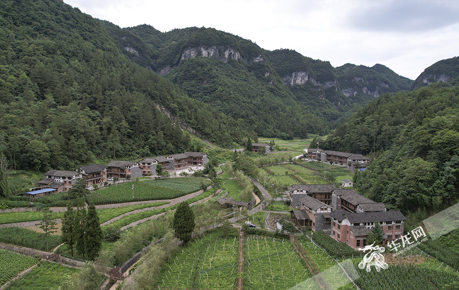 润溪黄地峡民宿隐于田间，让身心回归大自然。