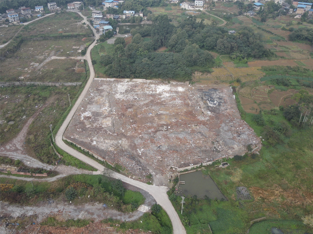 违建厂房拆除后。重庆高新区综合执法局供图 华龙网发