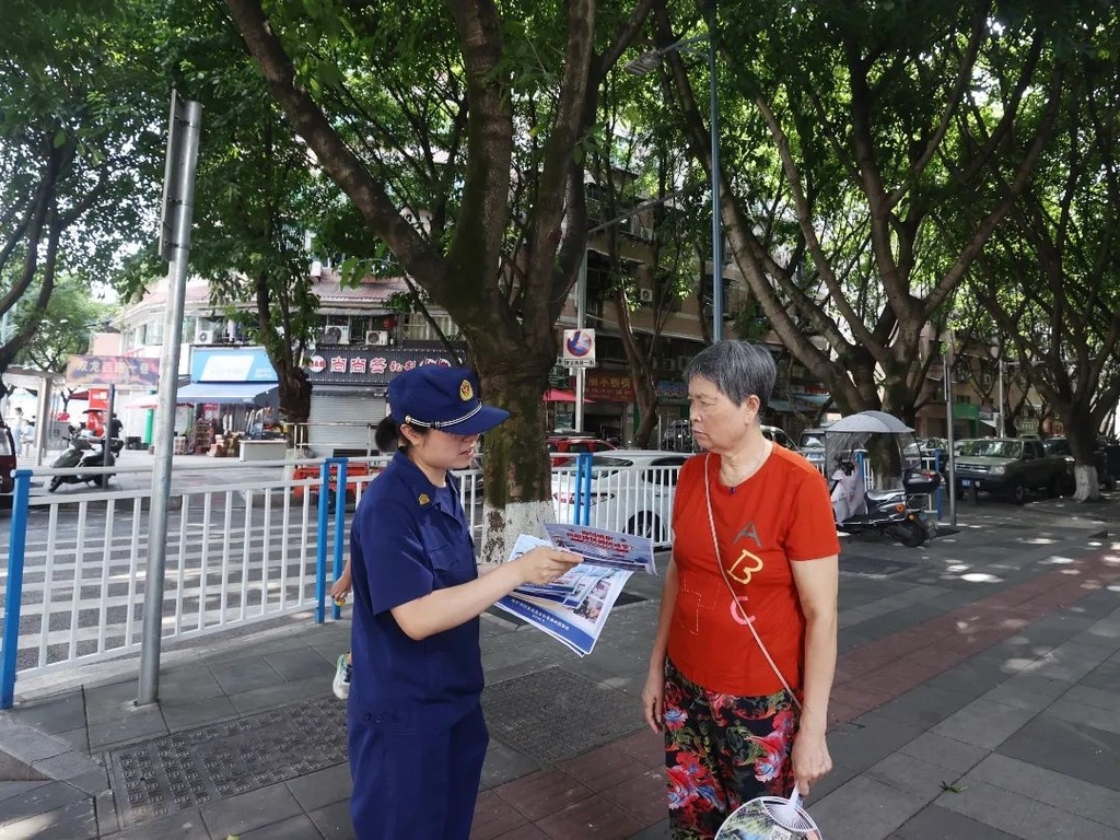 活动现场。渝北区消防救援局供图 华龙网发