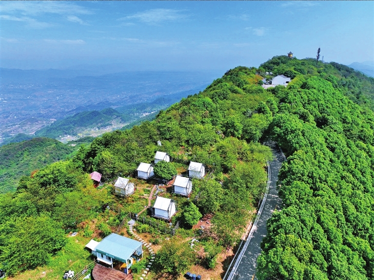 云龟山露营基地。资料图