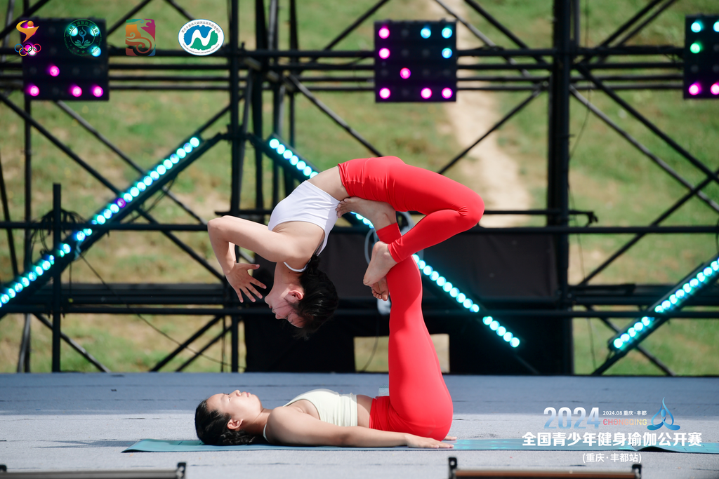 Participants showcasing fitness yoga (Picture provided by the interviewee)