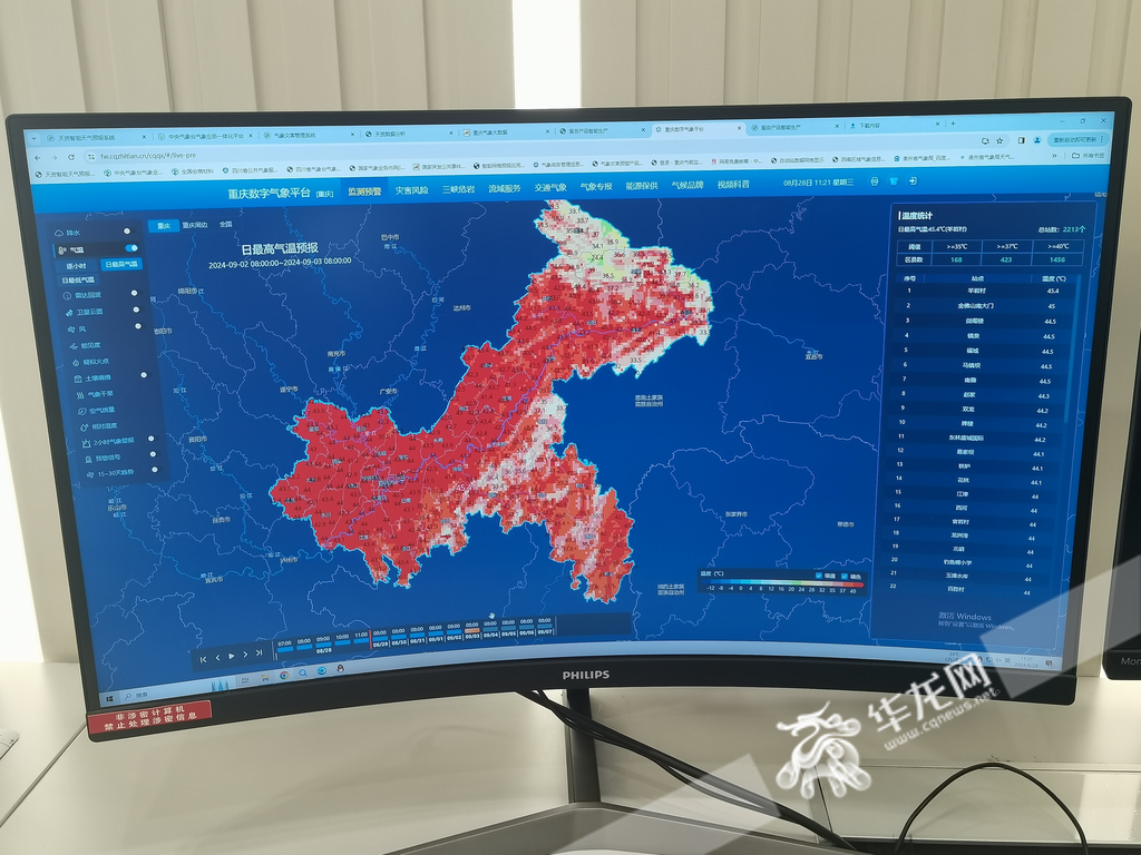 The digital meteorological platform of Chongqing