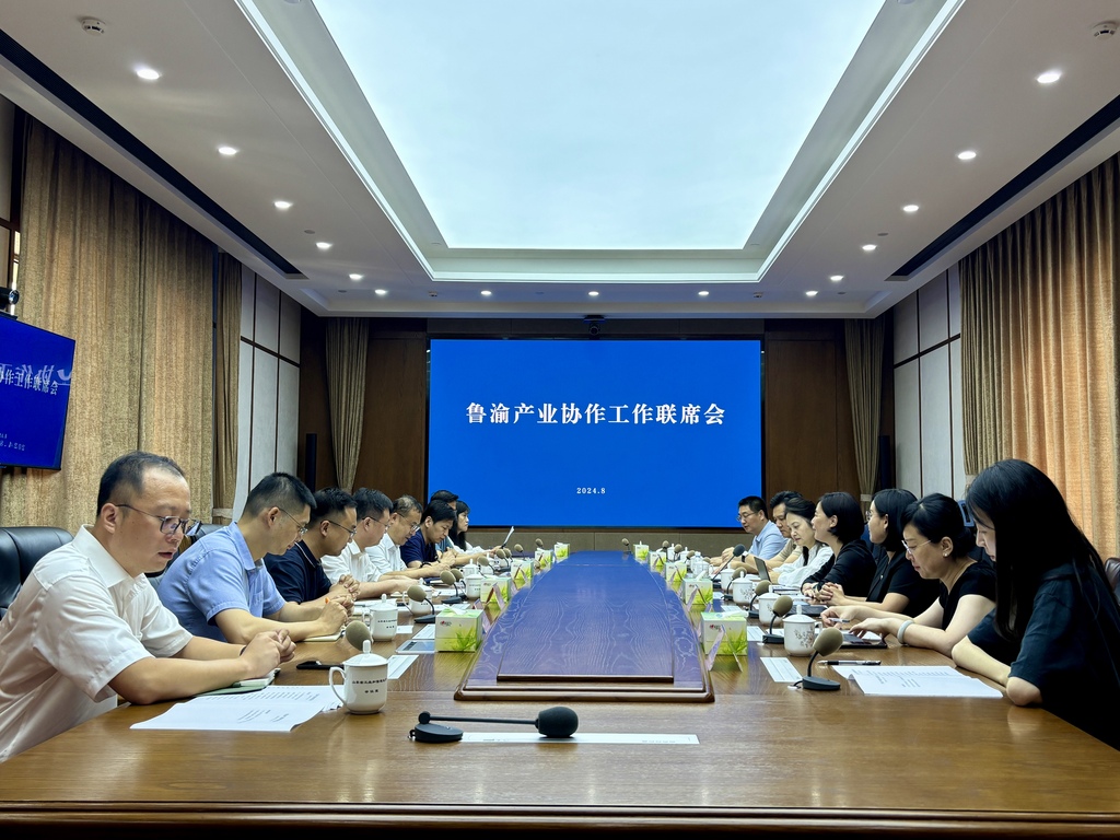 鲁渝产业协作联席工作会在济南召开。重庆市经济信息委供图