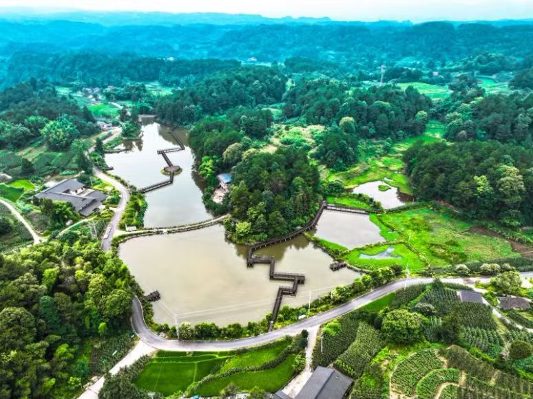 全域土地综合整治后的涪陵区大顺乡。重庆市规划和自然资源局供图