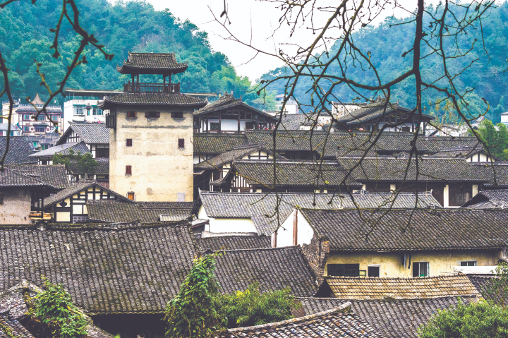 豐盛古鎮(zhèn)特色建筑韻味十足。豐盛鎮(zhèn)供圖