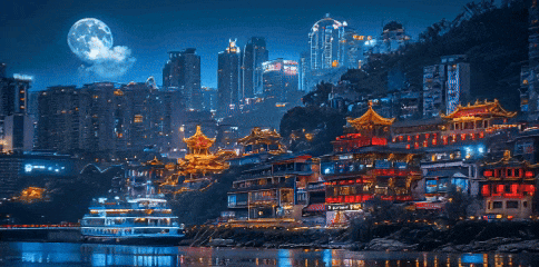 今天,将这首《山河一程》献给祖国!