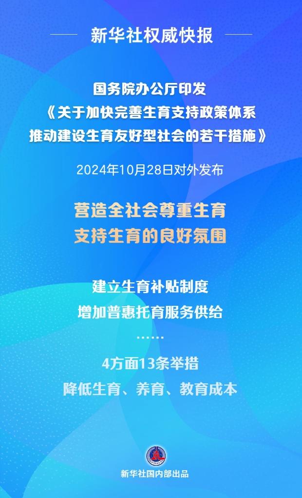 《关于加快完善生育支持政策体系推动建设生育友好型社会的若干措施》发布