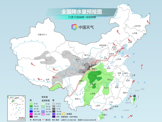 强冷空气携雨雪降温大风席卷中东部 北方多地有大到暴雪