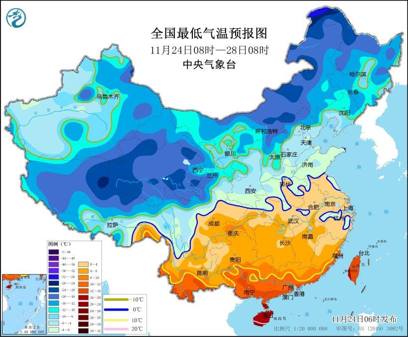 今年下半年首场寒潮来袭 中央气象台继续发布寒潮蓝色预警