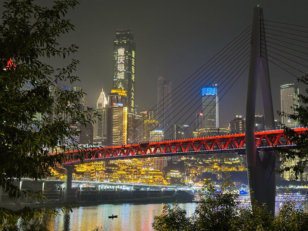 重庆千厮门大桥夜景