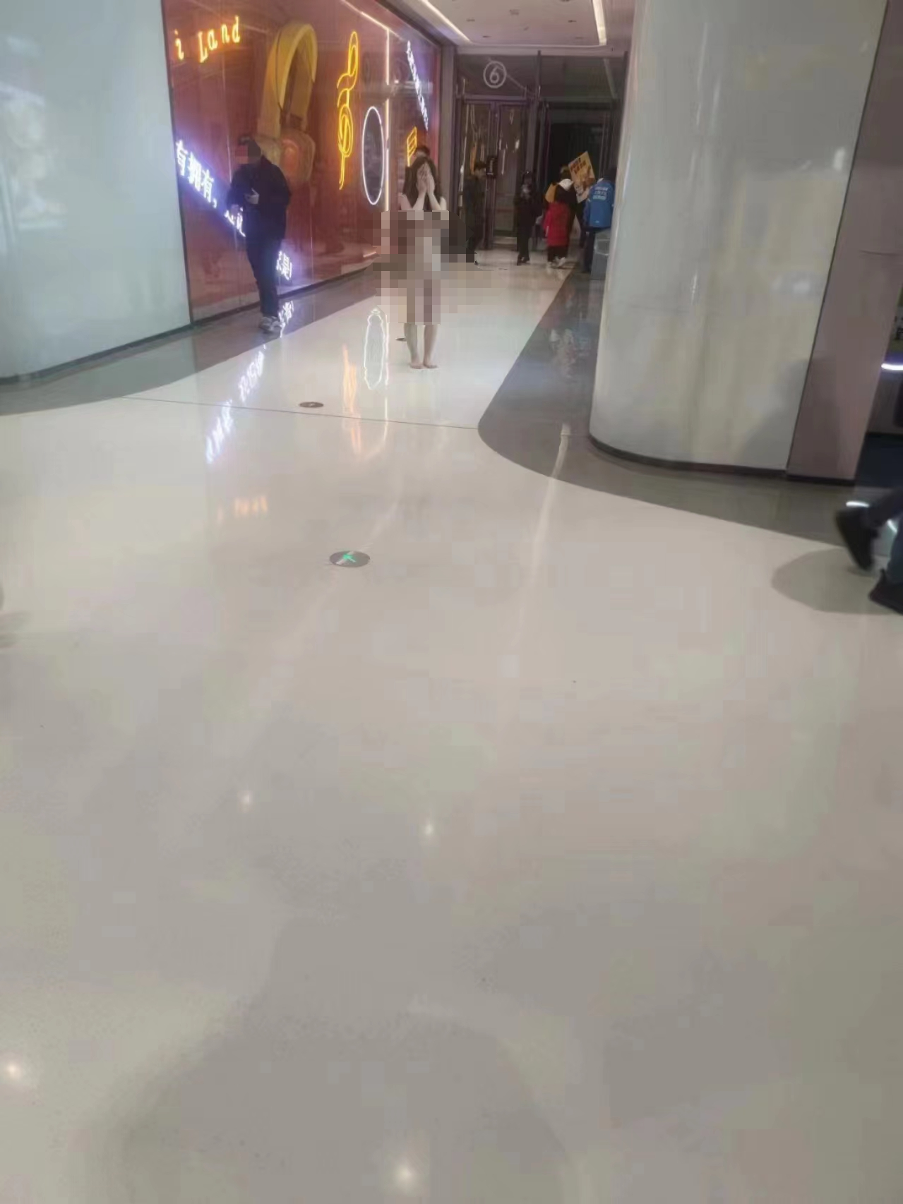 年轻女子裸体现身武汉一商场，当地警方介入