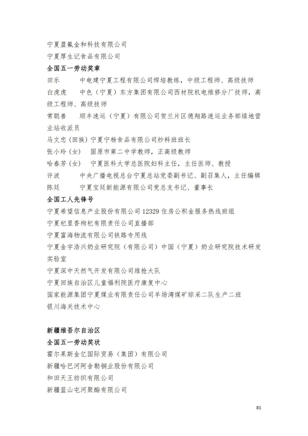 名单来了！中华全国总工会关于表彰2024年全国五一劳动奖和全国工人先锋号的决定→