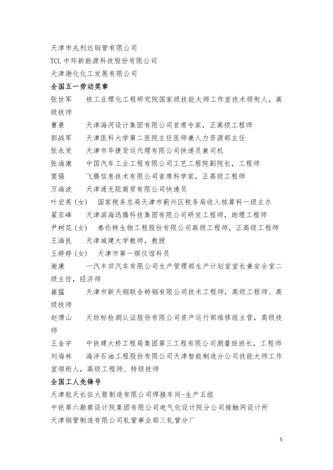 名单来了！中华全国总工会关于表彰2024年全国五一劳动奖和全国工人先锋号的决定→