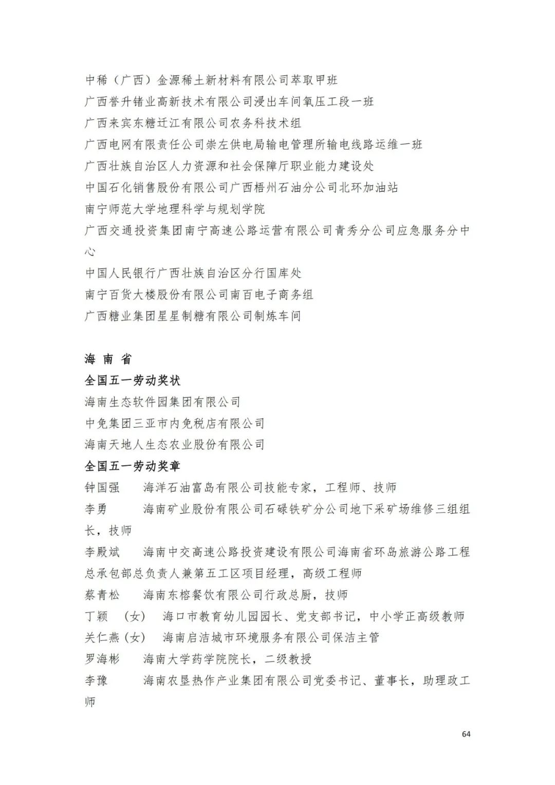 名单来了！中华全国总工会关于表彰2024年全国五一劳动奖和全国工人先锋号的决定→