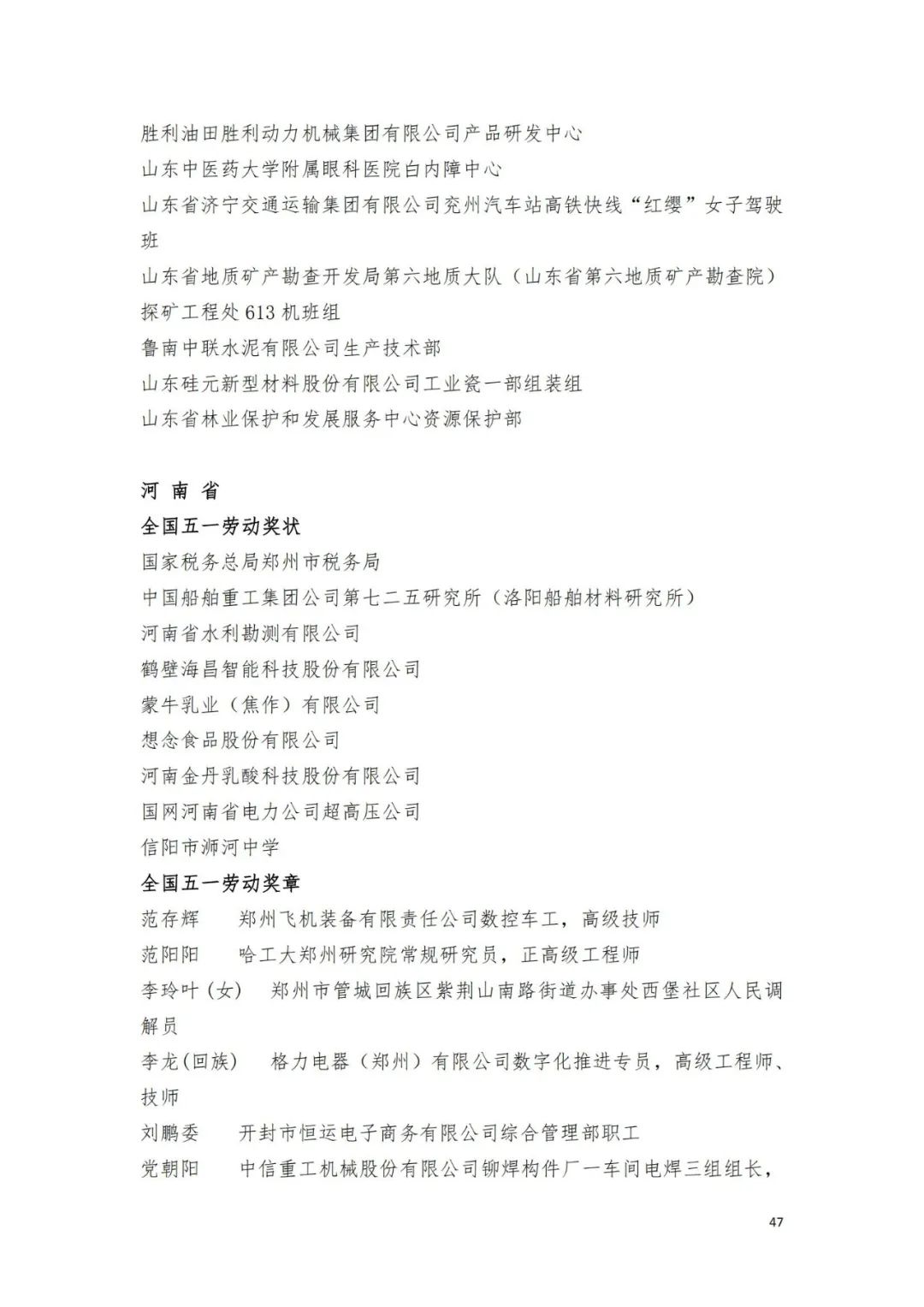 名单来了！中华全国总工会关于表彰2024年全国五一劳动奖和全国工人先锋号的决定→