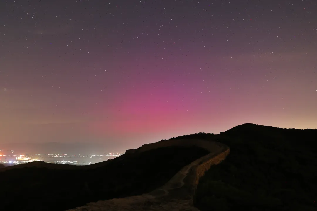 北京又看到极光了!