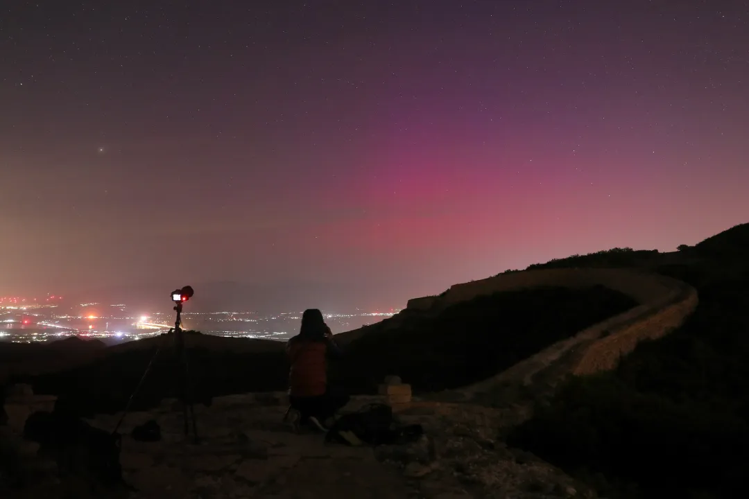 北京又看到极光了!