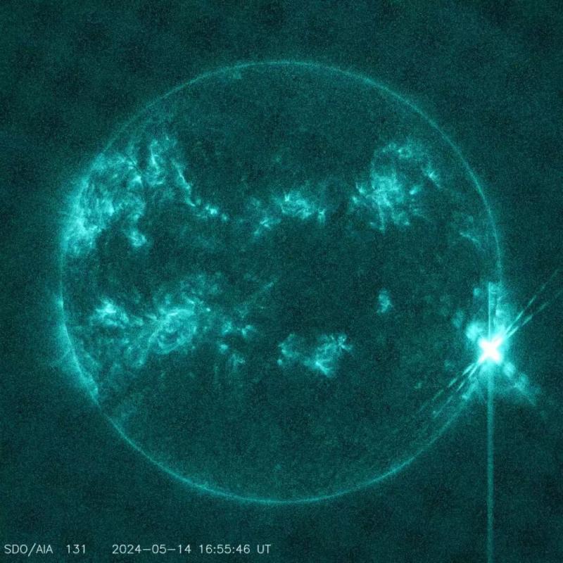 5月15日太阳爆发X8.7级大耀斑 对我国上空电离层环境影响不大