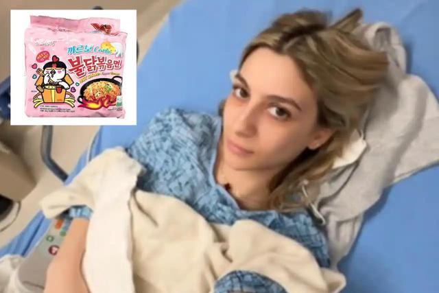 美国24岁女网红连吃6个月火鸡面后尿血肾结石