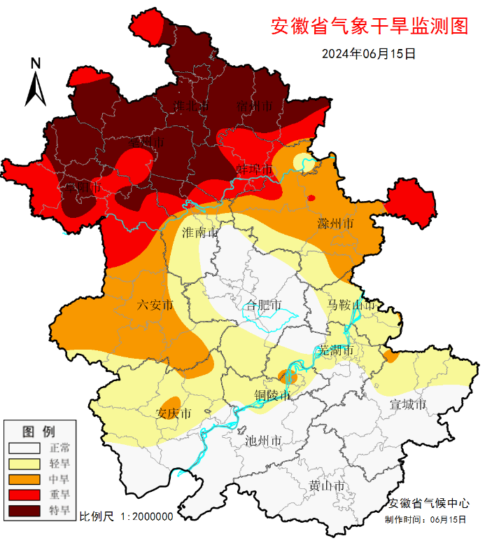 平均降水偏少83%！安徽部分地区已达重旱特旱