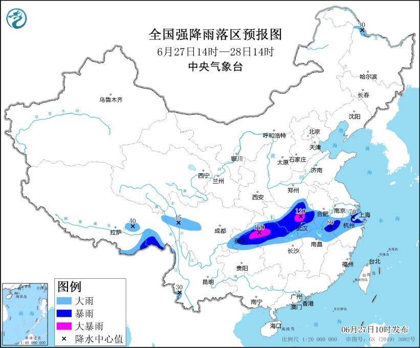 暴雨橙色预警继续！重庆东南部有大暴雨